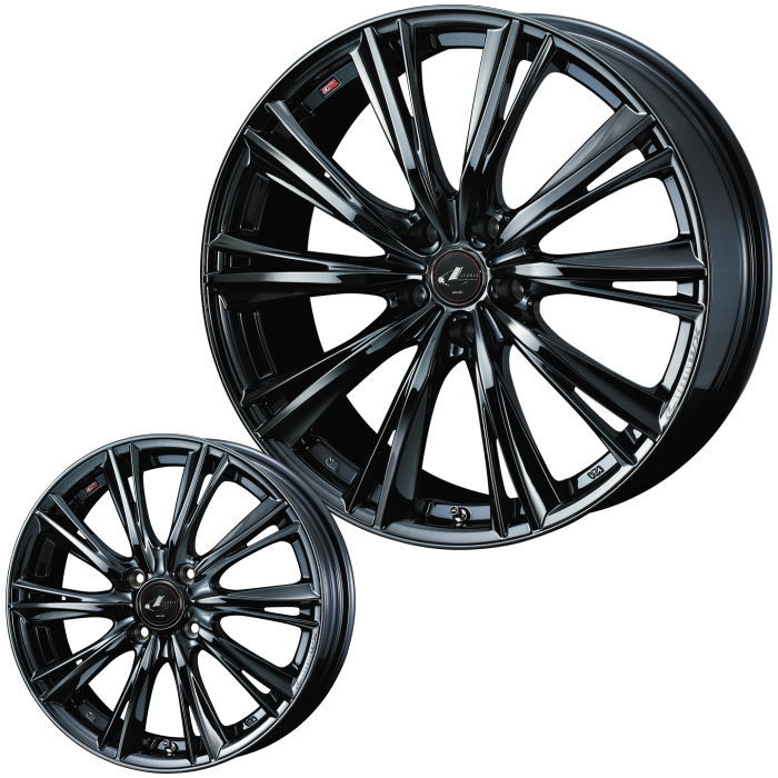 WEDS 18インチ 5穴 114.3 7J/8J LEONIS WX BMC1 ホイール単品 4