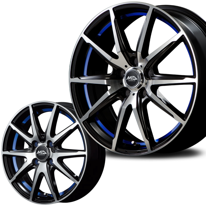 マルカサービス 205/50R17 シュナイダー RX-02 アンダーカットブルー 