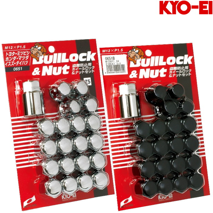 KYO-EI Bull Lock + Nut 20�Z�b�g �S��31mm M12×P1.25/P1.5 19HEX/21HEX
