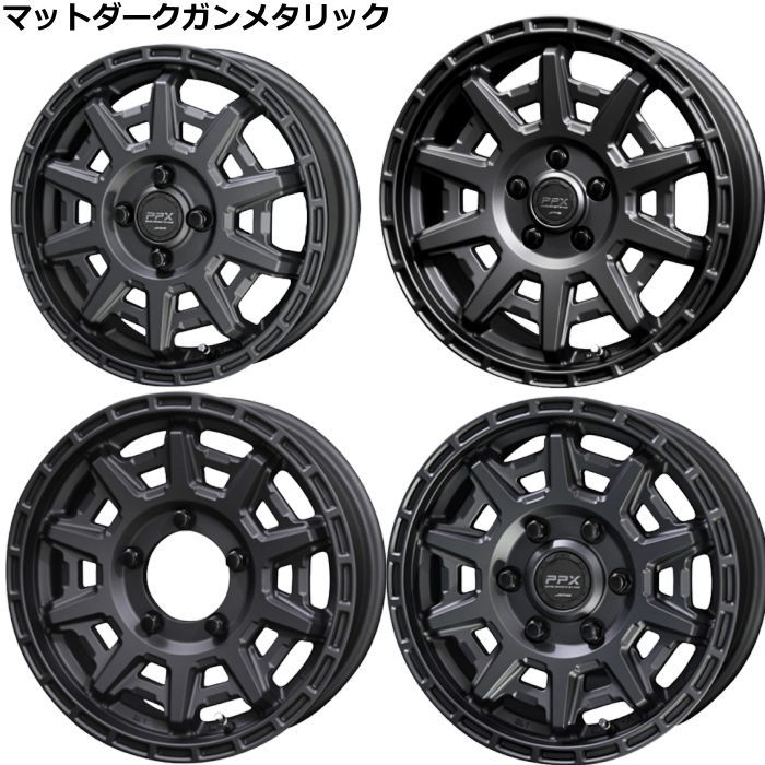 ガンフェニックス 共豊 185/55R16 PPX D10X ダークガンメタorブロンズ 16インチ 5
