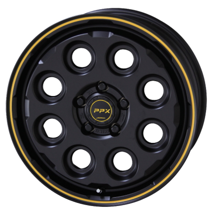 共豊 JEEP等 17インチ 5穴 127 7J PPX MIL:8 セミグロスブラック