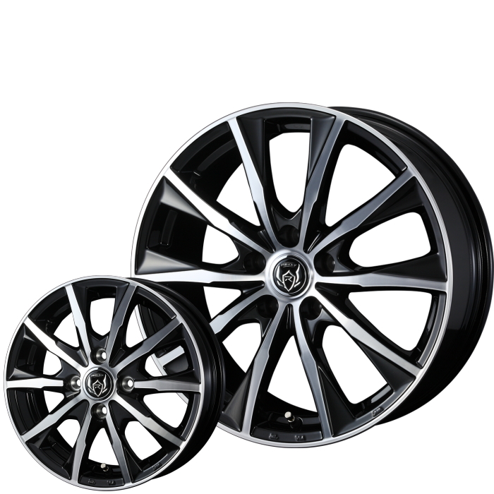 PIRELLI ピレリ ICE ZERO ASIMMETRICO 185/60R15 ライツレー MG ブラックメタリックポリッシュ 15インチ 5穴 114.3/100 6J スタッドレスセット｜mkst