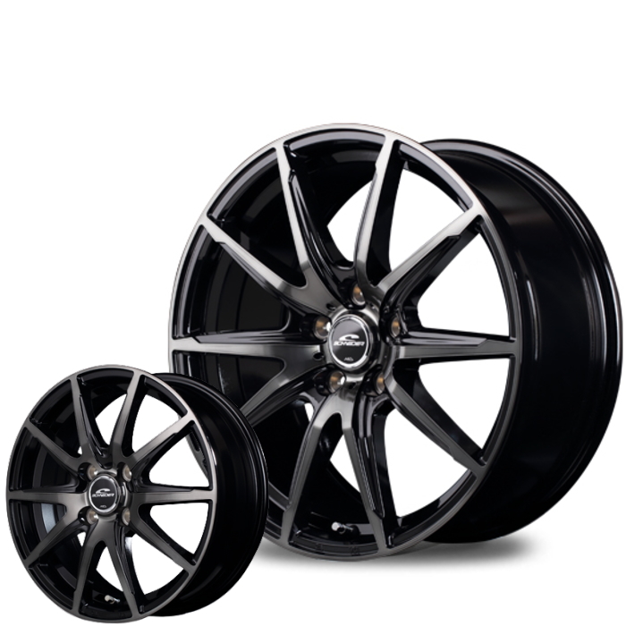 ナンカン NANKANG AW-1 175/65R14 シュナイダー DR-02 ブラッククリア 14インチ 4穴 100 5J/5.5J スタッドレスタイヤ ホイールセット｜mkst