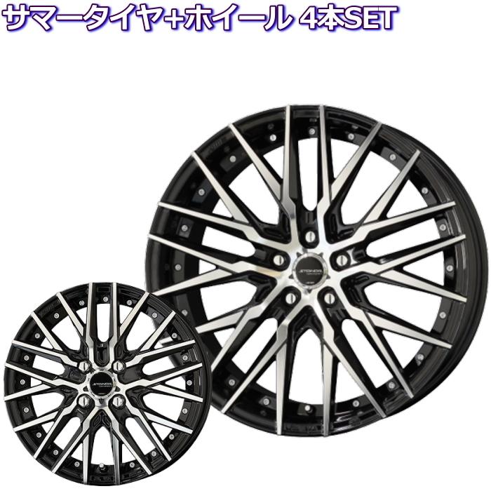 【低価得価】19インチ 19×8.5J 5穴 Steiner シュタイナー　社外 アルミホイール 4本セット 20系アルファード ヴェルファイアなど タイヤ付き 5穴