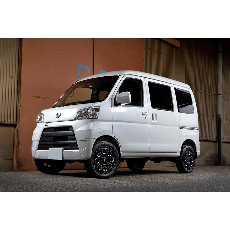 MLJ 14インチ 4穴 100 4.5J XTREME-J KK03 サテンブラックミルド