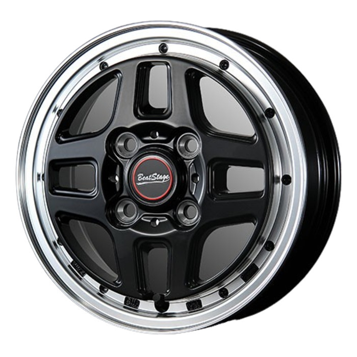 DUNLOP ENASAVE EC201 Digi-Tyre Eco 145/70R12 69S BeatStage WT-C セミグロスブラック 12インチ 4B+43 4H-100 4本セット
