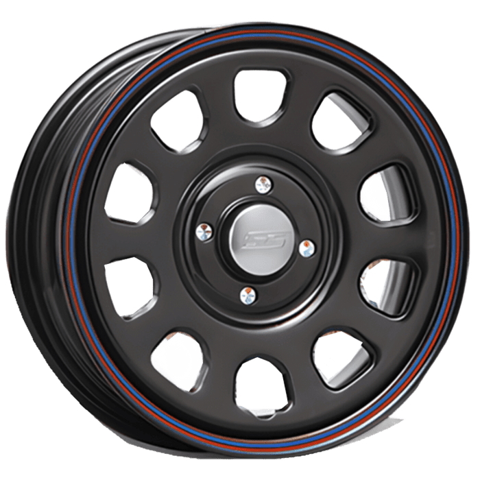 MLJ - 車輪単品 1本 14in 5J+42 4H-100 DAYTONA SS 黒いこと アルミホイール-自動車-車、バイク、自転車