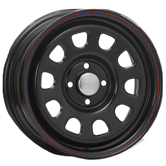 MLJ ホイール4本セット 15インチ 6J+30 4H-100 DAYTONA SS ブラック