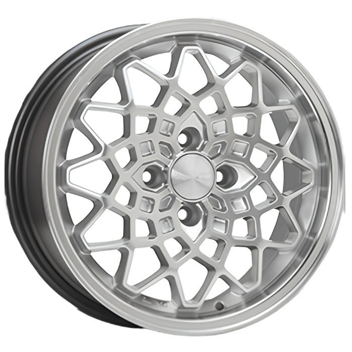 ホイール4本セット 15インチ 7J+35 4H-100 HYPERION CALMA ハイパーシルバー