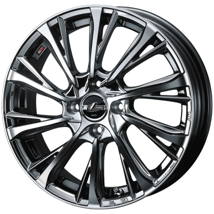 DUNLOP ENASAVE EC204 155/60R15 74H LEONIS JG BMCMC 15インチ 4.5J+45 4H-100 サマー 4本セット