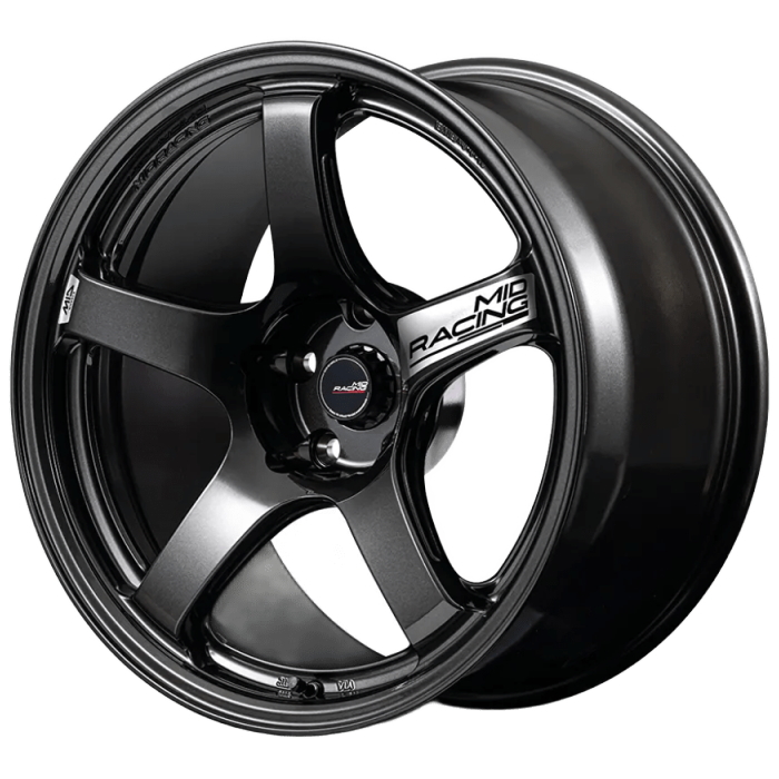 ホイール単品 4本セット 18インチ 8.5J+45 5H-100 MID RACING R50 EVO