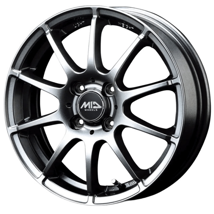 マルカサービス ホイール単品 4本セット 13インチ 4B+42 4H-100 MID