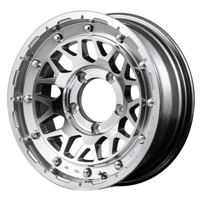 ホイール単品 1本 16インチ 6.5J+38 6H-139.7 NITRO POWER M29 STINGER ハイパーシルバー/マシンドフェイス