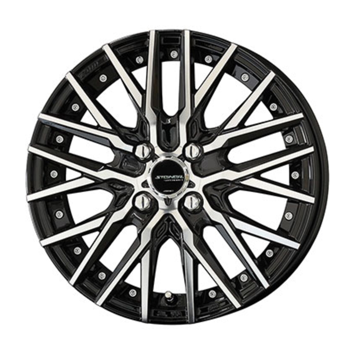 ホイール4本セット 15インチ 4.5J+45 4H-100 STEINER CVX ブラック 