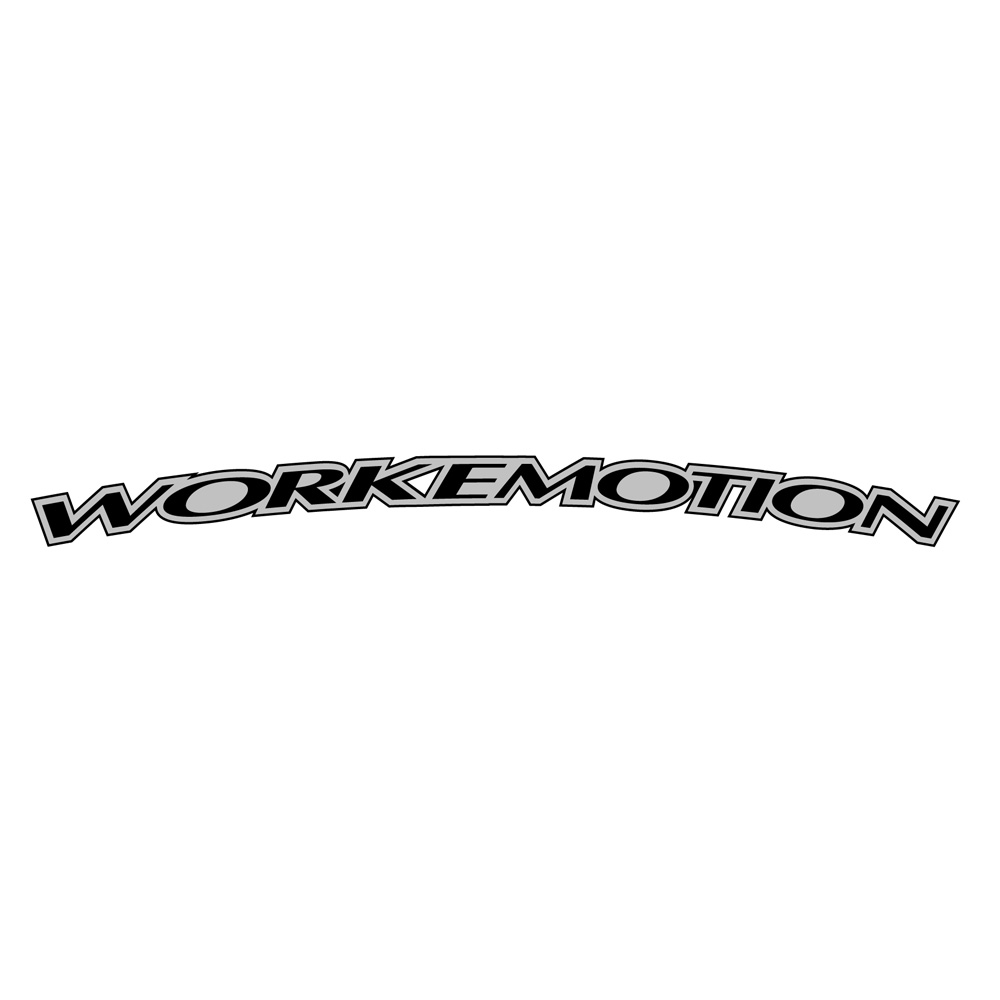 WORK ステッカー 1枚 WORKEMOTION M8R (20,19インチ用) 130071 