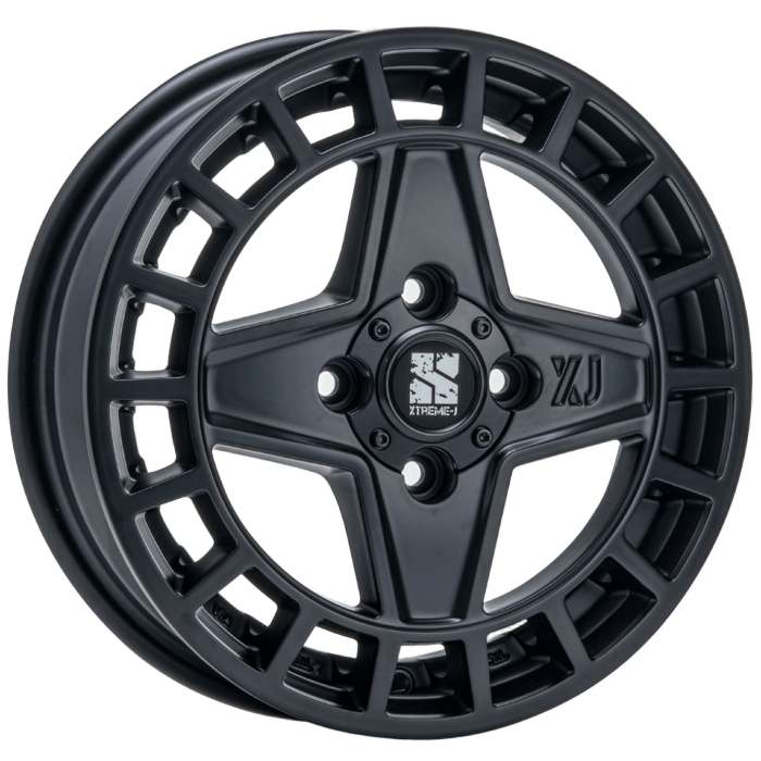 ホイール単品 1本 15インチ 4.5J+45 4H-100 XTREME-J QUAD サテンブラック