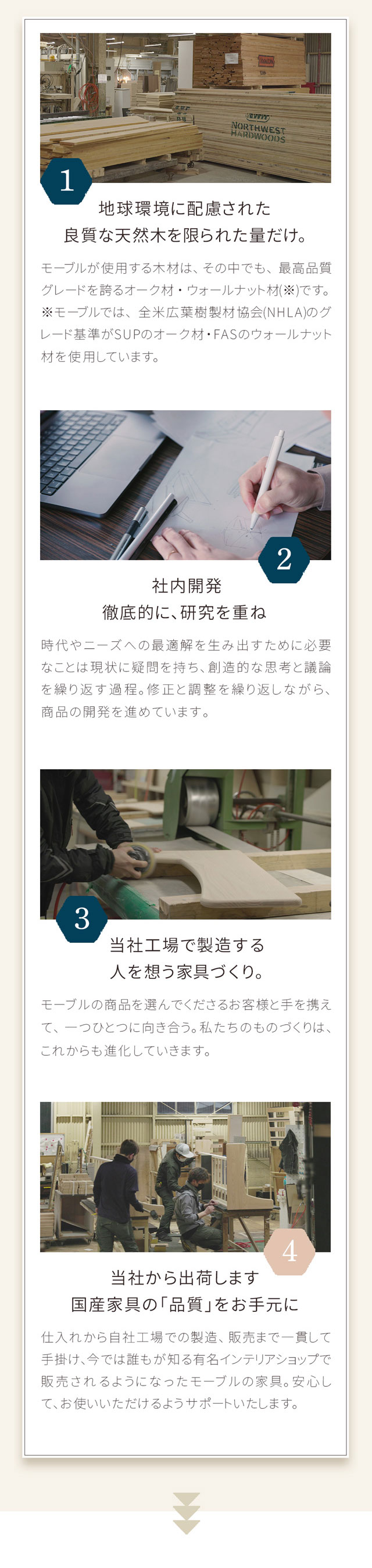 仕入れから販売まで一貫して