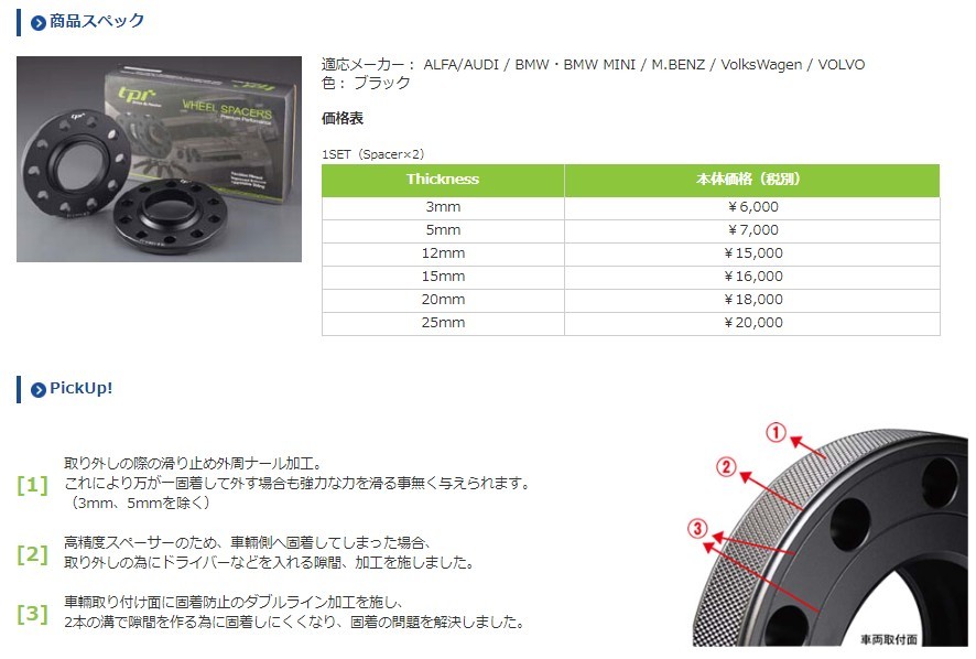 TPI 鍛造 スペーサー アウディ ミニF系 12mm PCD112 ハブ66.6mm 2枚セット :BXSP126660149NBC:エムライン -  通販 - Yahoo!ショッピング