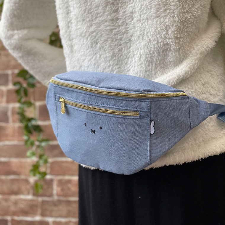 Miffy ウエストバッグ ボディバッグ ミッフィー グッズ 黒 大人