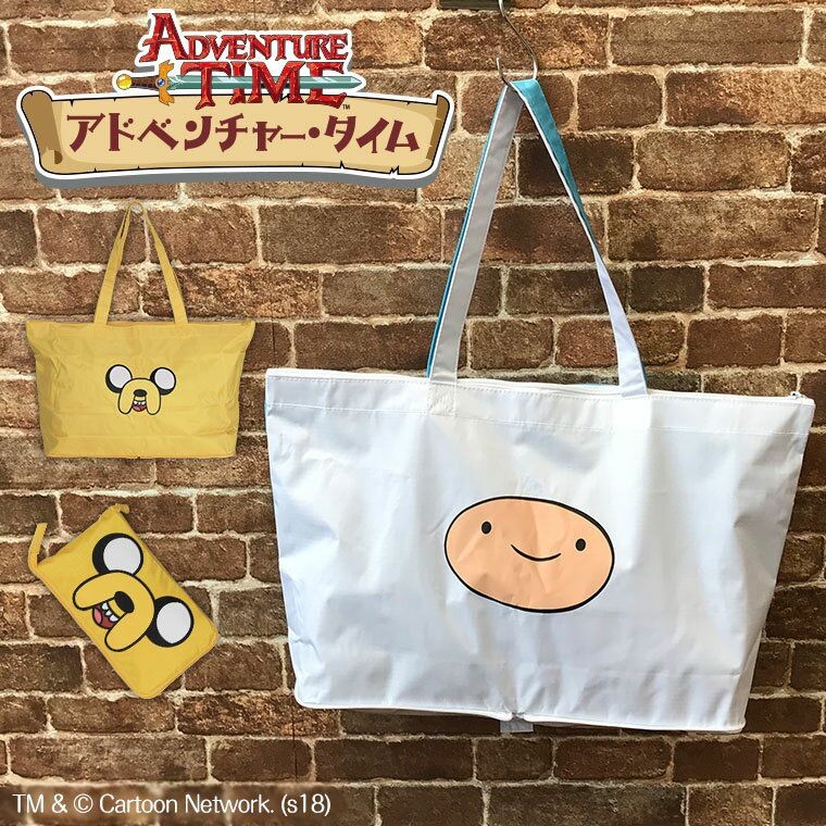 ハピタス アドベンチャー・タイム トートバッグ 折りたたみトート