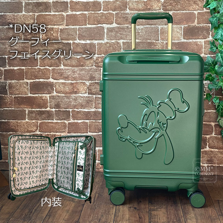 スーツケース ファスナータイプ 50L Mサイズ 3〜4泊用 ハピタス ディズニー ミッキーマウス キャリーバッグ キャリーケース