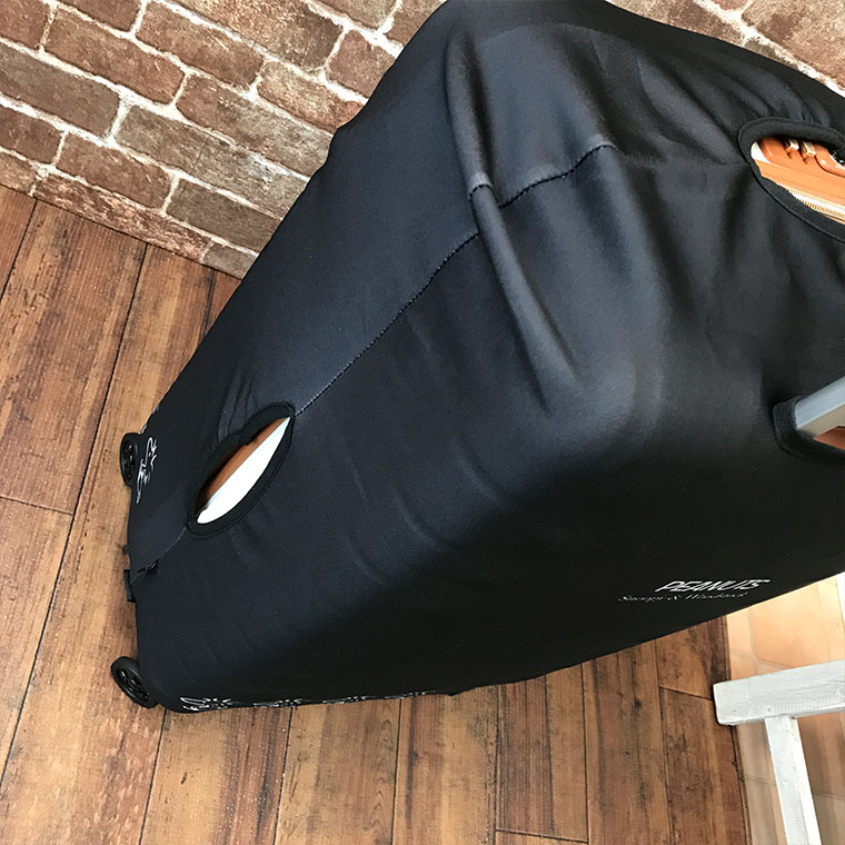 サイドの穴　スーツケースカバー