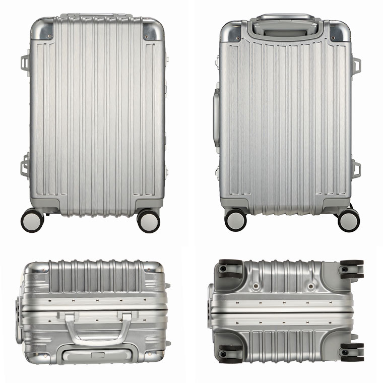 Siffler アルミ調 小型 スーツケース Sサイズ 33L 1日〜3日 機内