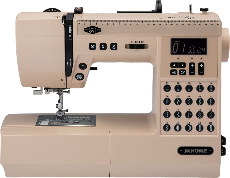 ジャノメ エポルク(家庭用ミシン) 新品未開封 JANOME（ジャノメ） ジャノメ「Epolku エポルク」 ダスティピンク