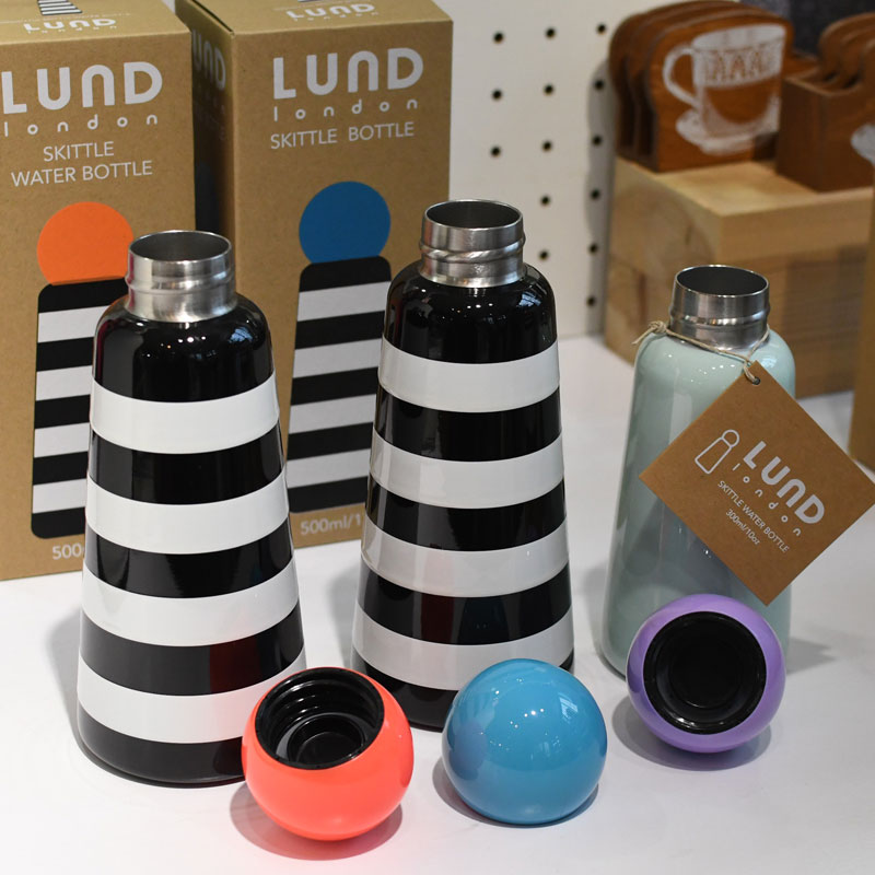 Lund London ルンドロンドン ボトル 水筒 500ml ネイビー Lund London / ルンド ロンドン 】スキットルアクティブボトル