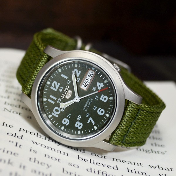 セイコー5 海外モデル 逆輸入 SEIKO5 腕時計 メンズ グリーン文字盤