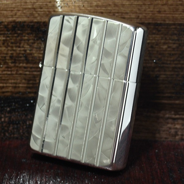 ZIPPO ジッポー アーマー ライター ウェーブカット シルバー A
