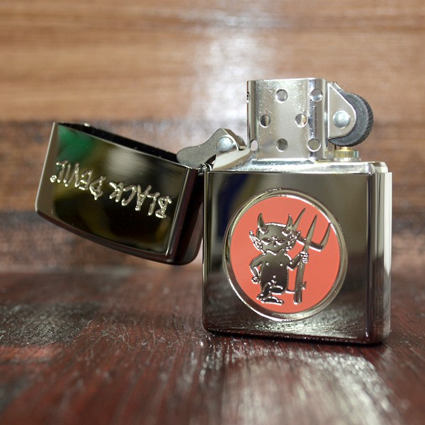 ジッポー ZIPPO ライター ブラックデビル 黒ニッケル 200FBベース