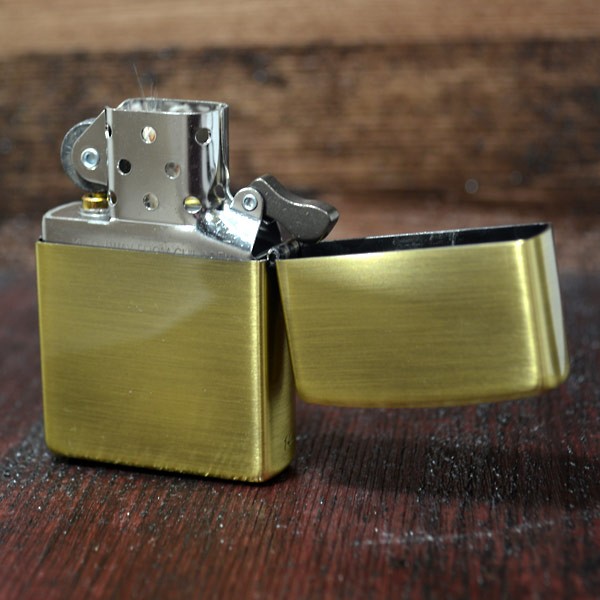 ZIPPO ジッポー ライター 真鍮古美 FAITH 誠実 本物の四つ葉の