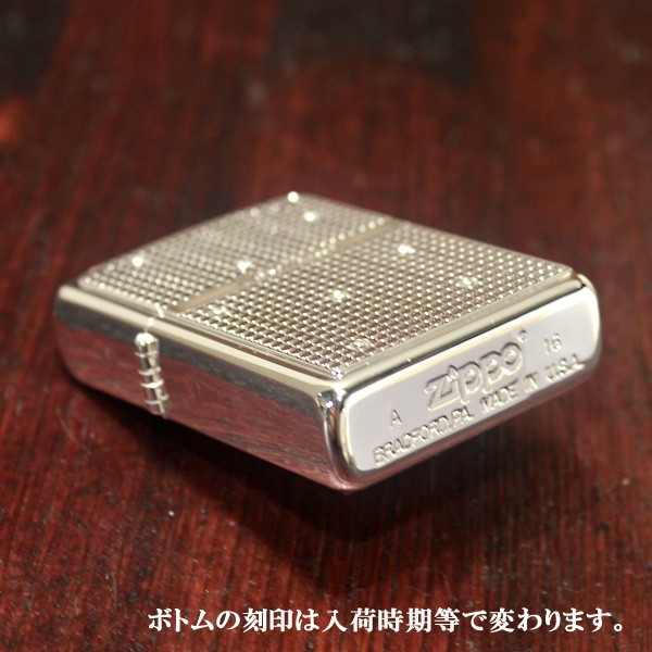 ジッポー ZIPPO ライター ブリリアント SV シルバー スワロフスキー 