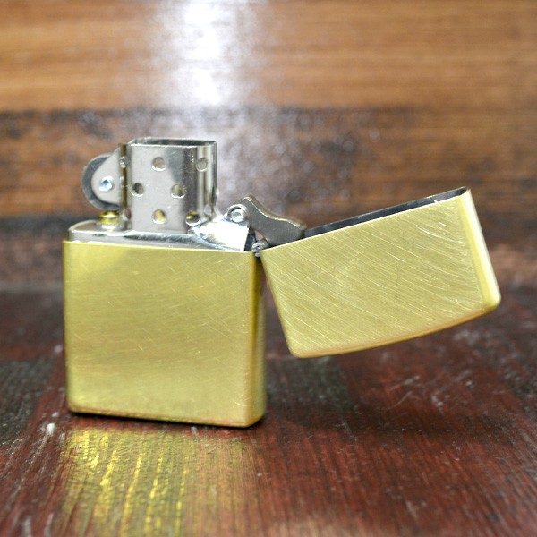 ジッポー ZIPPO レギュラークロス ライター ユーズド加工 ブラス ゴールド B