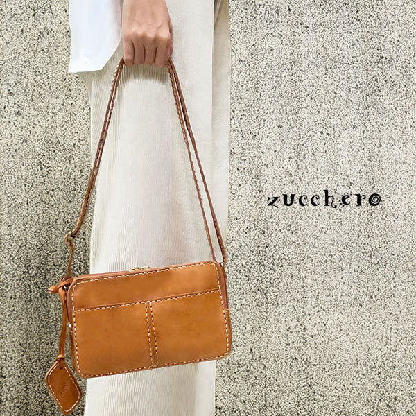 zucchero filato ショルダーバッグ レディース 本革 お財布ショルダー