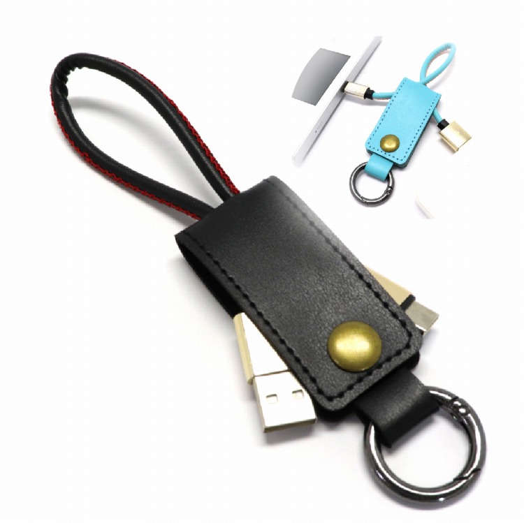 充電ケーブル キーホルダー USB タイプC 携帯ストラップ 急速充電 