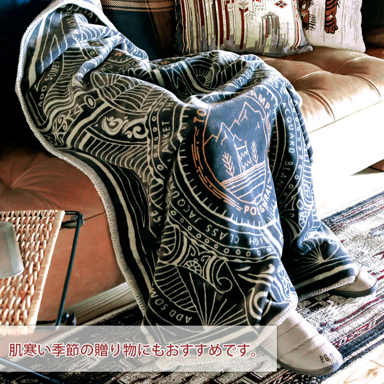 POST GENERAL キャンプ ブランケット 毛布 アウトドア 防寒 ひざ掛け