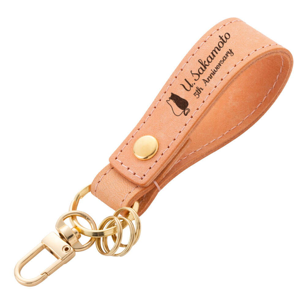 キーストラップ キーホルダー 名入れ 名前入り ネームタグ レザー 本革