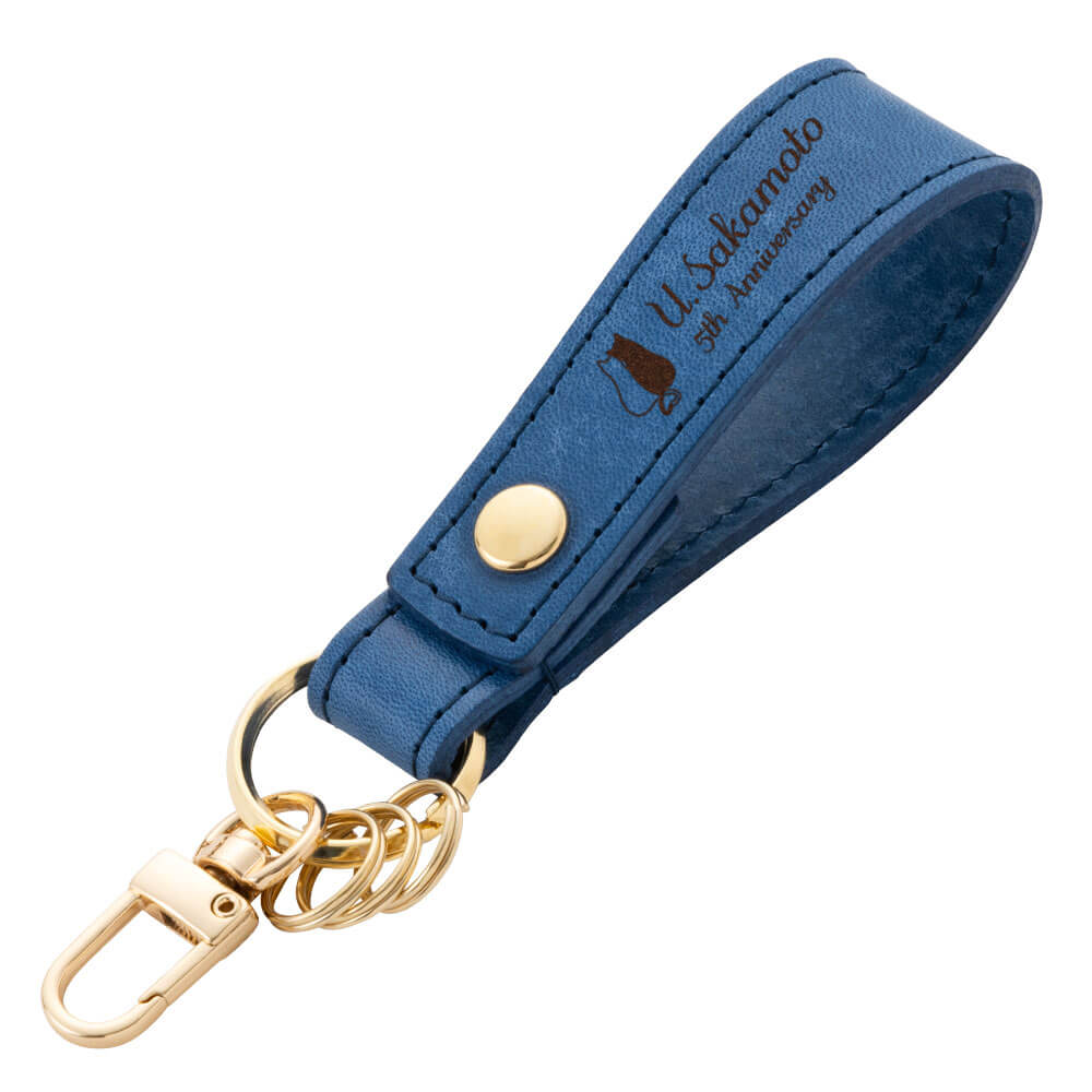 キーストラップ キーホルダー 名入れ 名前入り ネームタグ レザー 本革