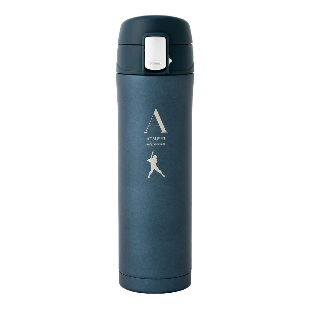 水筒 マグボトル 450ml ワンタッチ ステンレスボトル マイボトル