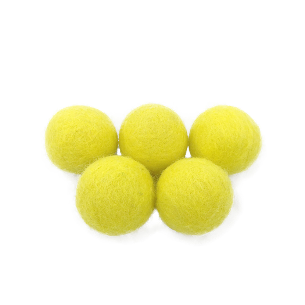 羊毛フェルトボール 35Φmm（同色5個セット） : くらしをたのしく