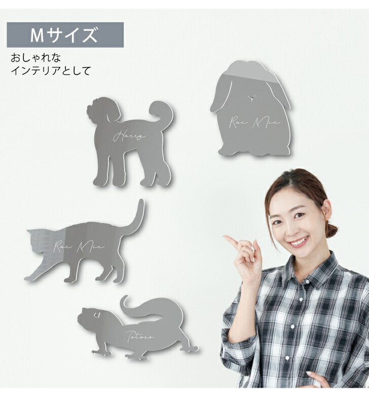 シルエットミラーM【 ウォータードラゴン 】 鏡 ミラー かわいい