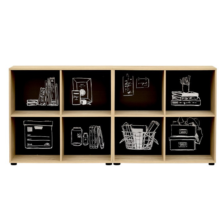 smart-i おしゃれなイラスト付き 収納ラック 絵本ラック 本棚