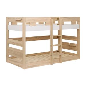 子育て中のママが開発した シンプル 二段ベッド 2段ベッド 二段ベット 2段ベット ロータイプ 木製...