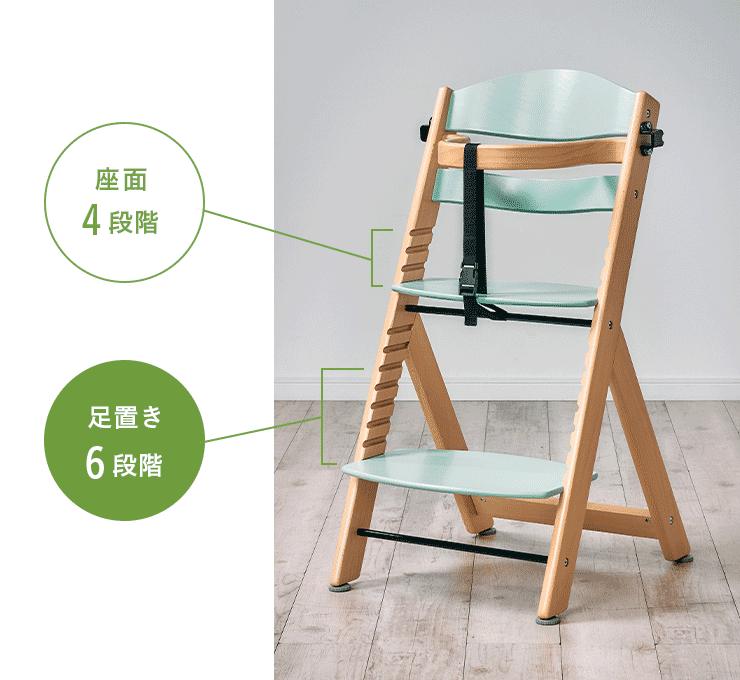 smart-i 大人も使える テーブル付き 高さ調節可能 ベビーチェア ベビー