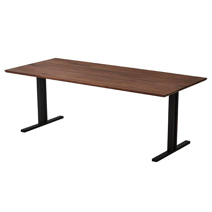 幅180cm ダイニングテーブル ダイニング 食卓テーブル ミーティングテーブル 木製 おしゃれ 6人 180cm幅 テーブル単品 Baum(バオム) ウォールナット 全6タイプ｜mobel｜04