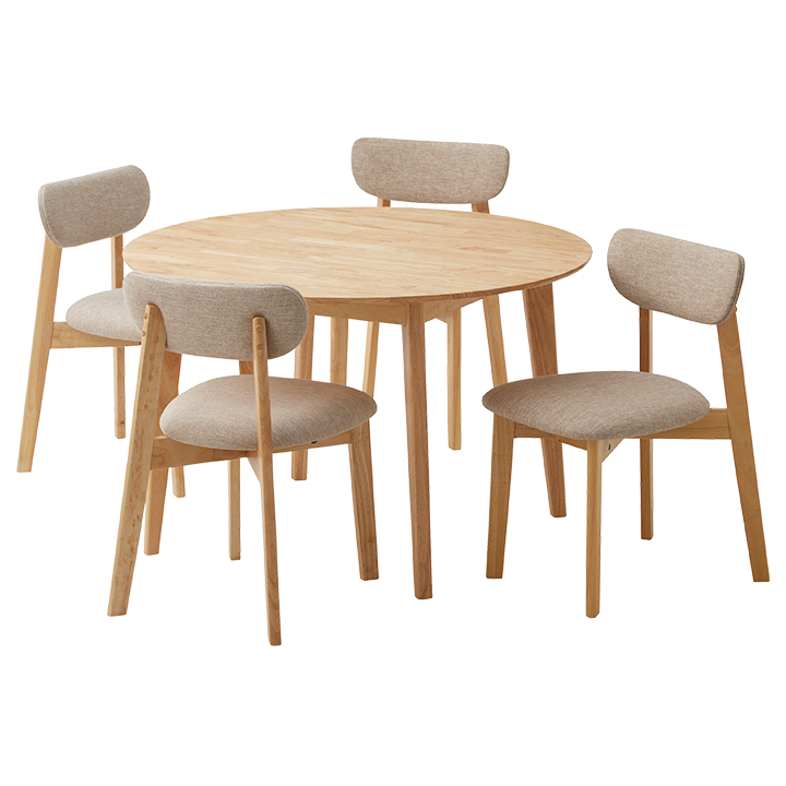 smart-i 円形ダイニングテーブルセット ダイニングセット 4人掛け