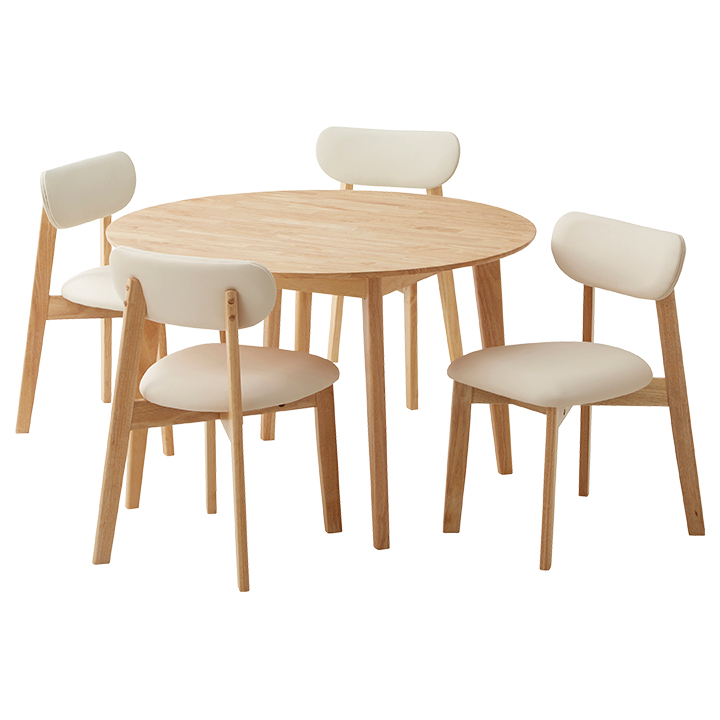 smart-i 円形ダイニングテーブルセット ダイニングセット 4人掛け