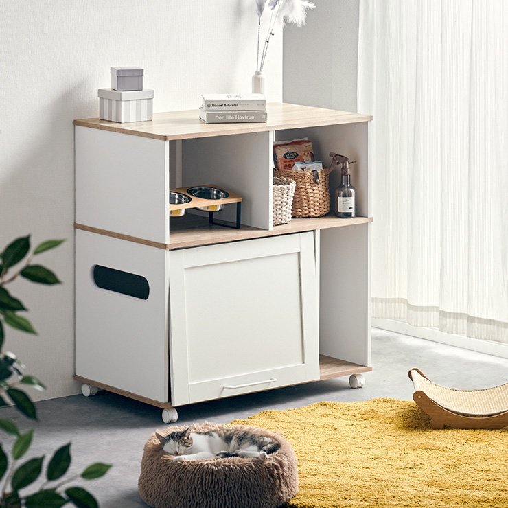 smart-i 猫 トイレ 隠し キャビネット 家具 キャスター付き おしゃれ